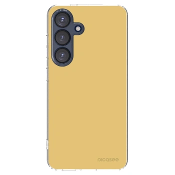 Picasee διαφανής θήκη σιλικόνης Samsung Galaxy S25 5G - Canary Crystal