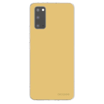 Picasee διαφανής θήκη σιλικόνης Samsung Galaxy S20 G980F - Canary Crystal