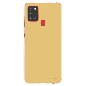 Picasee διαφανής θήκη σιλικόνης Samsung Galaxy A21s - Canary Crystal