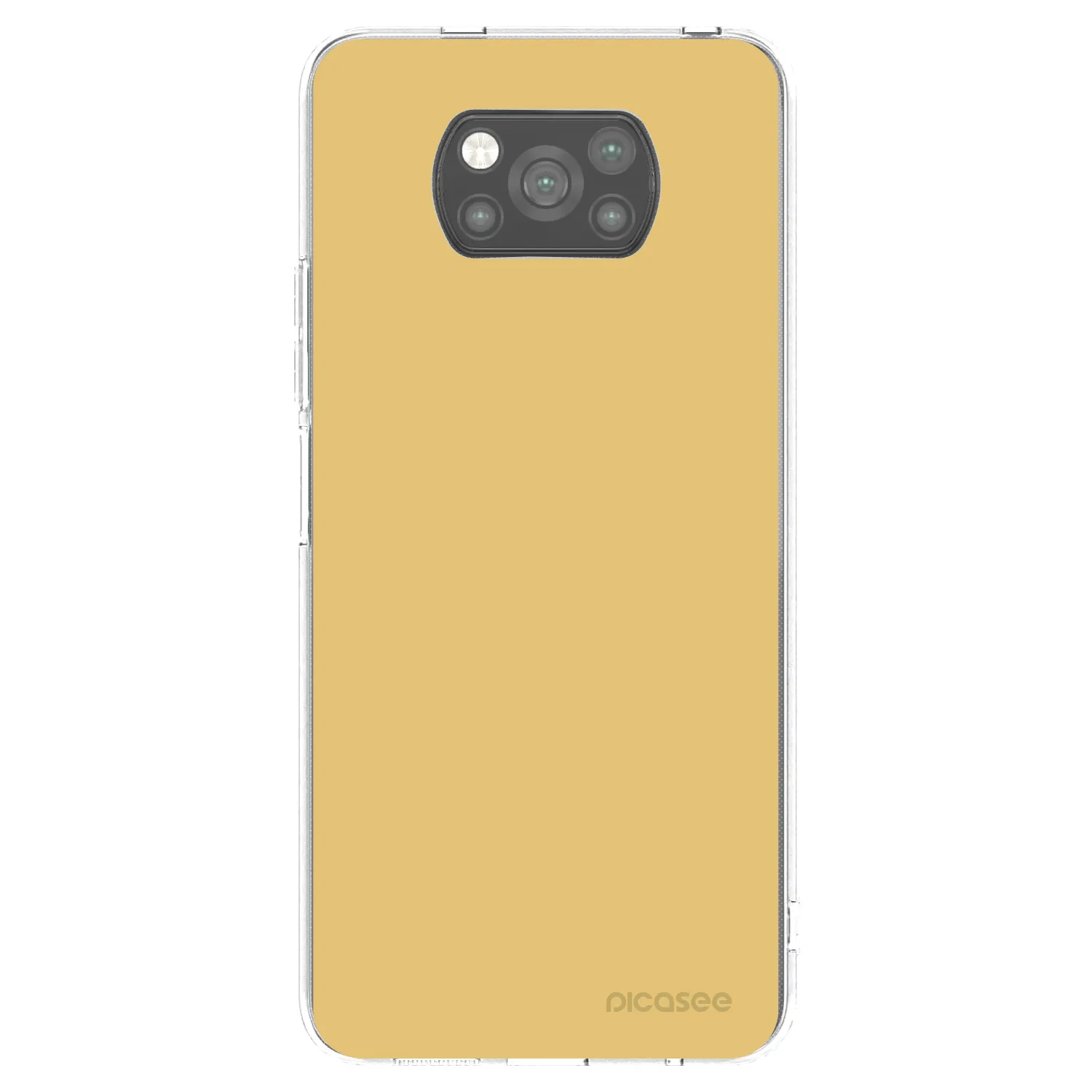 Picasee Μαύρη θήκη σιλικόνης για Xiaomi Poco X3 - Canary Crystal