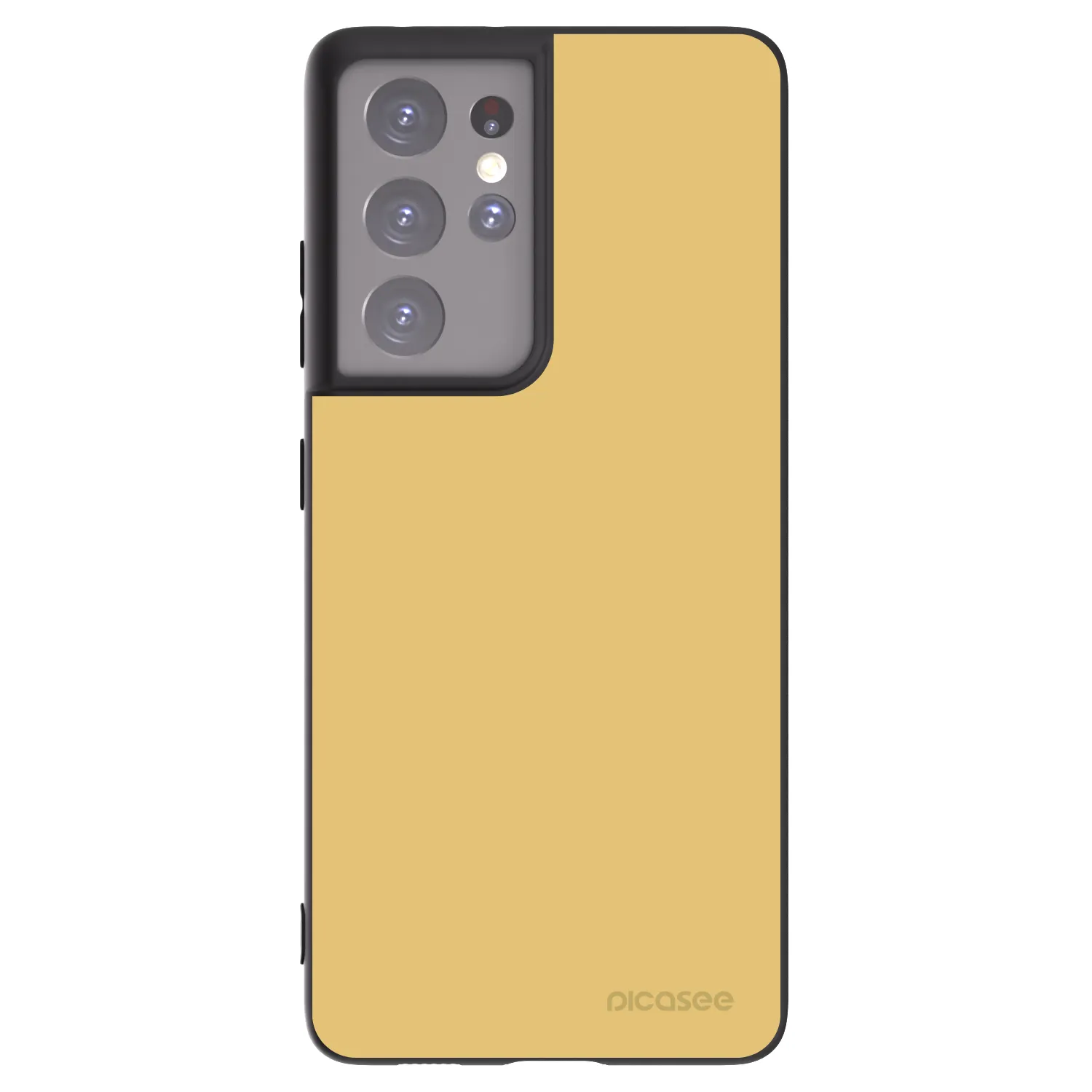 Picasee Μαύρη θήκη σιλικόνης για Samsung Galaxy S21 Ultra 5G G998B - Canary Crystal