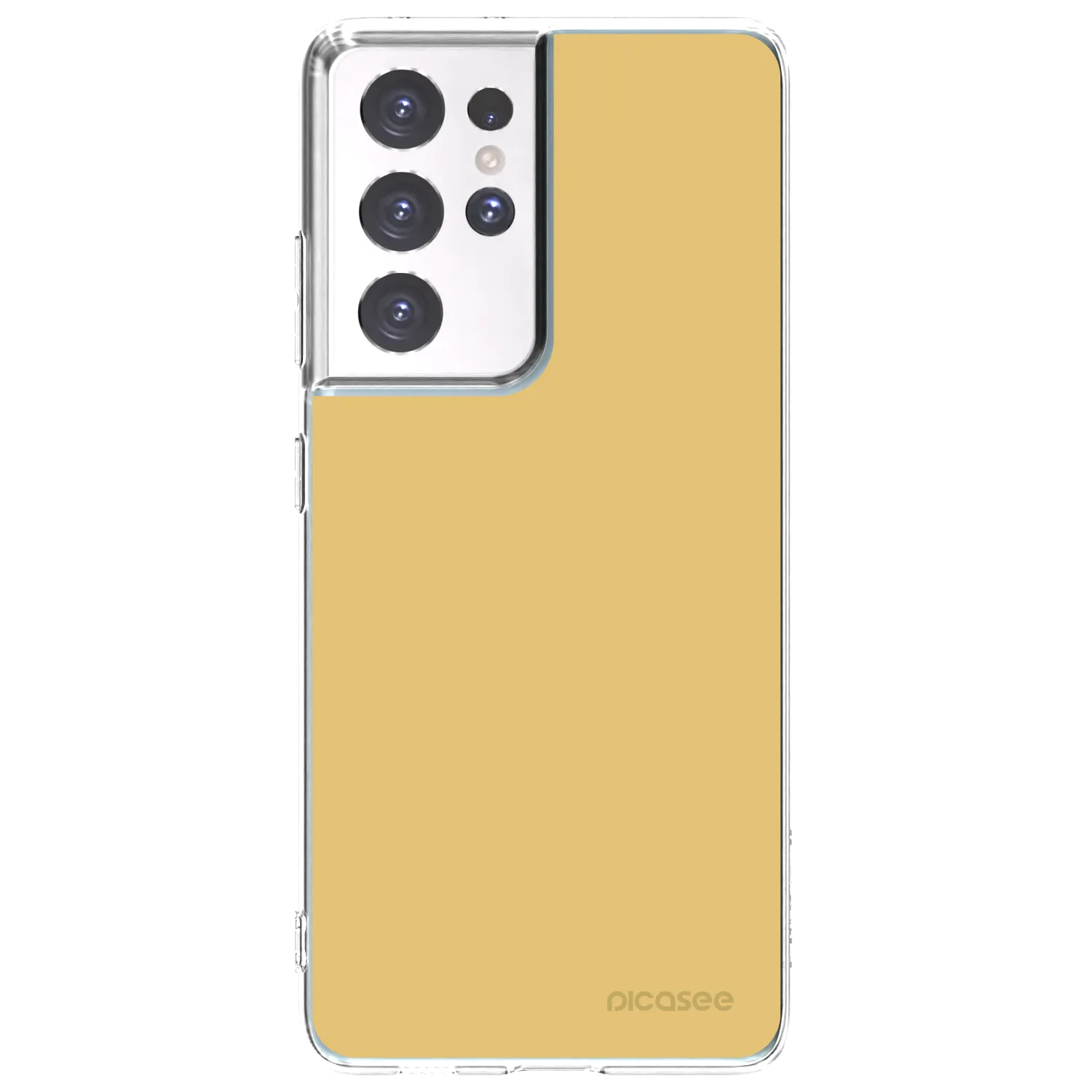 Picasee διαφανής θήκη σιλικόνης Samsung Galaxy S21 Ultra 5G G998B - Canary Crystal