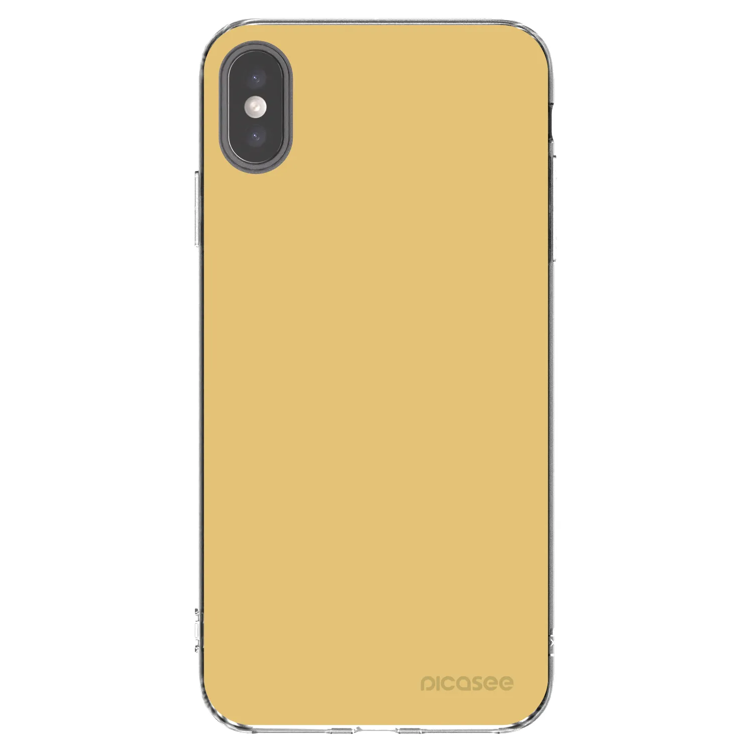 Picasee διαφανής θήκη σιλικόνης Apple iPhone XS Max - Canary Crystal
