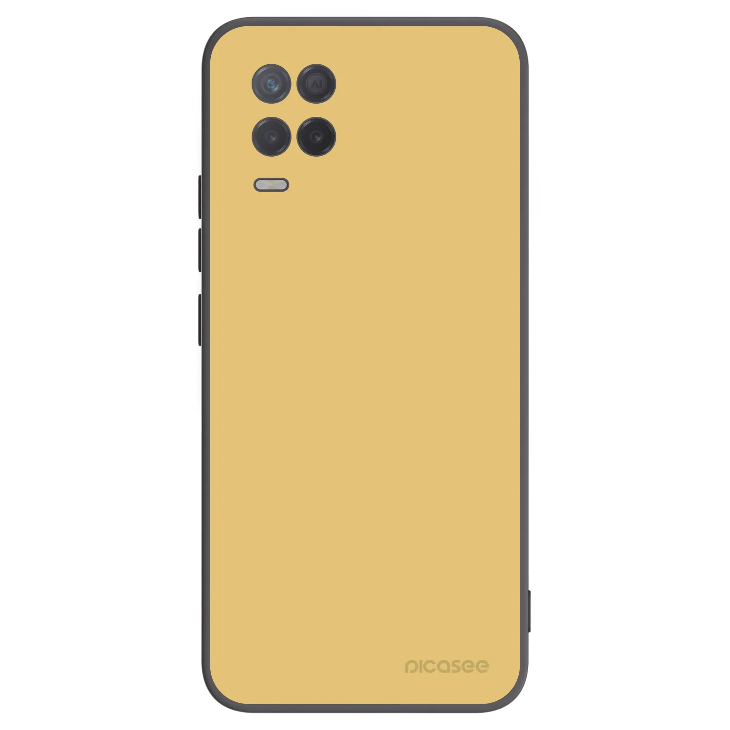 Picasee Μαύρη θήκη σιλικόνης για Realme 8 5G - Canary Crystal