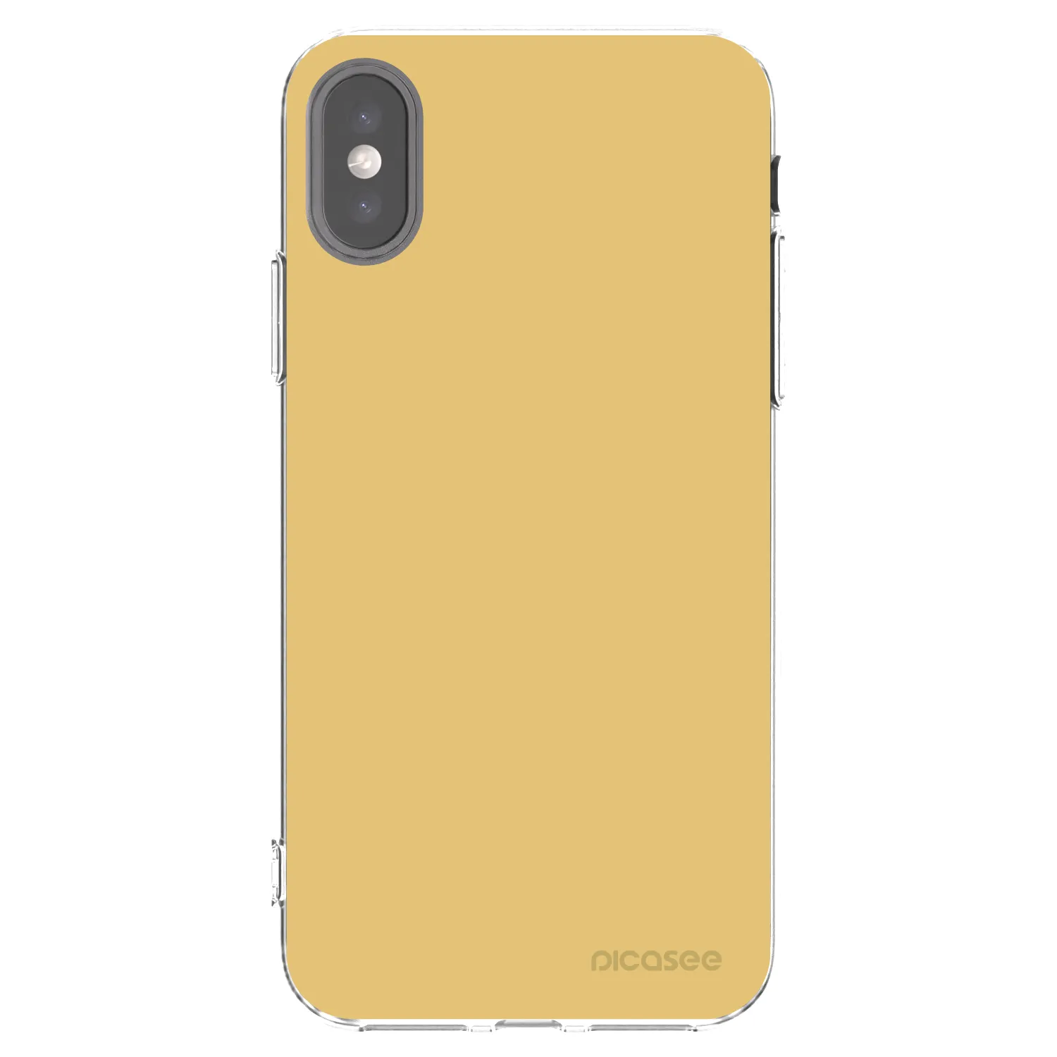 Picasee διαφανής θήκη σιλικόνης Apple iPhone X/XS - Canary Crystal