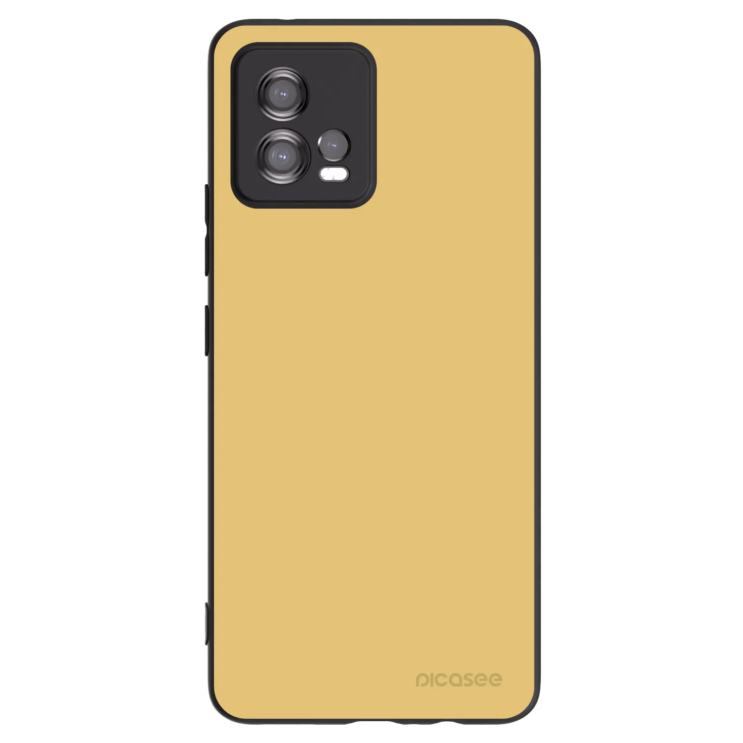 Picasee Μαύρη θήκη σιλικόνης για Motorola Moto G72 - Canary Crystal