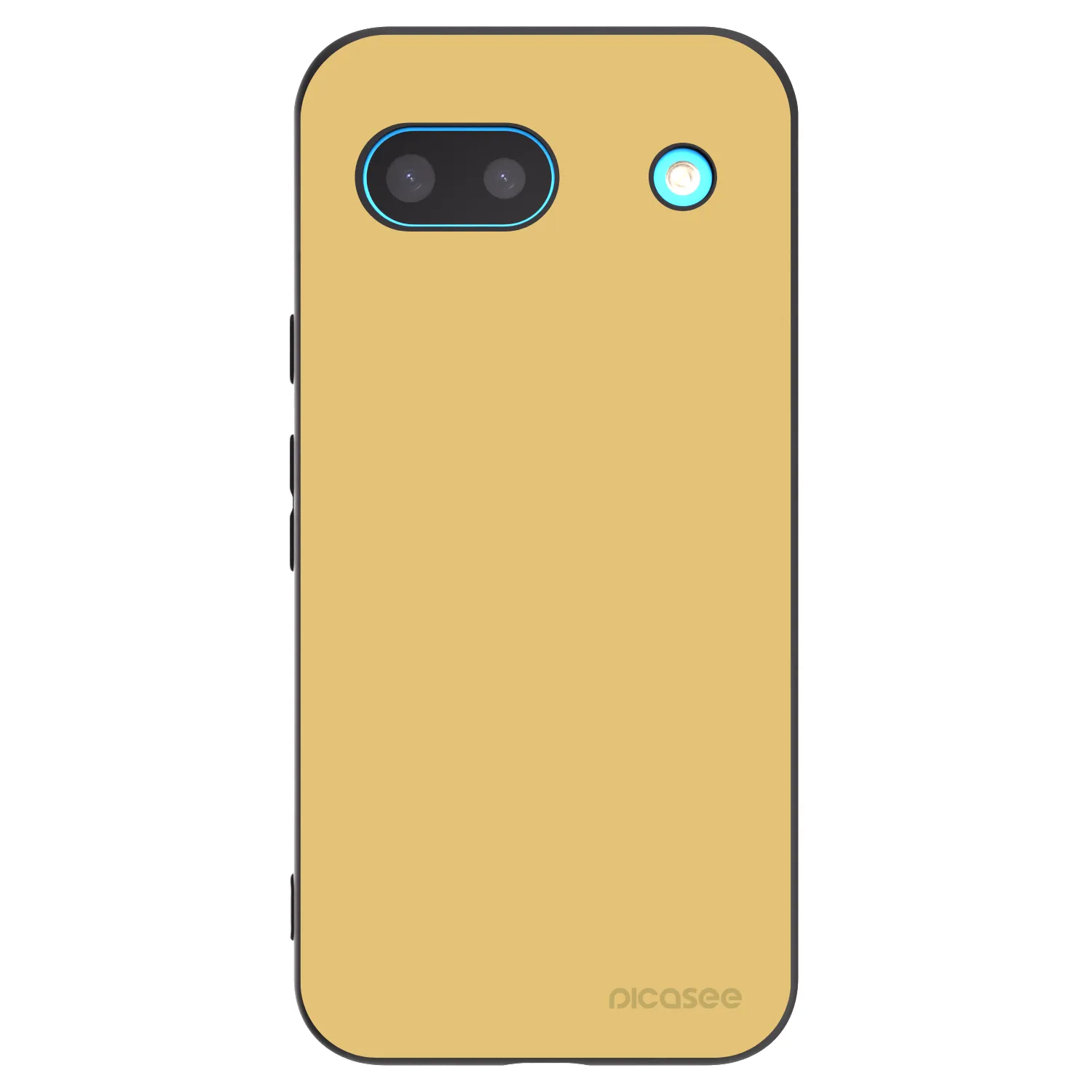 Picasee Μαύρη θήκη σιλικόνης για Google Pixel 8 - Canary Crystal