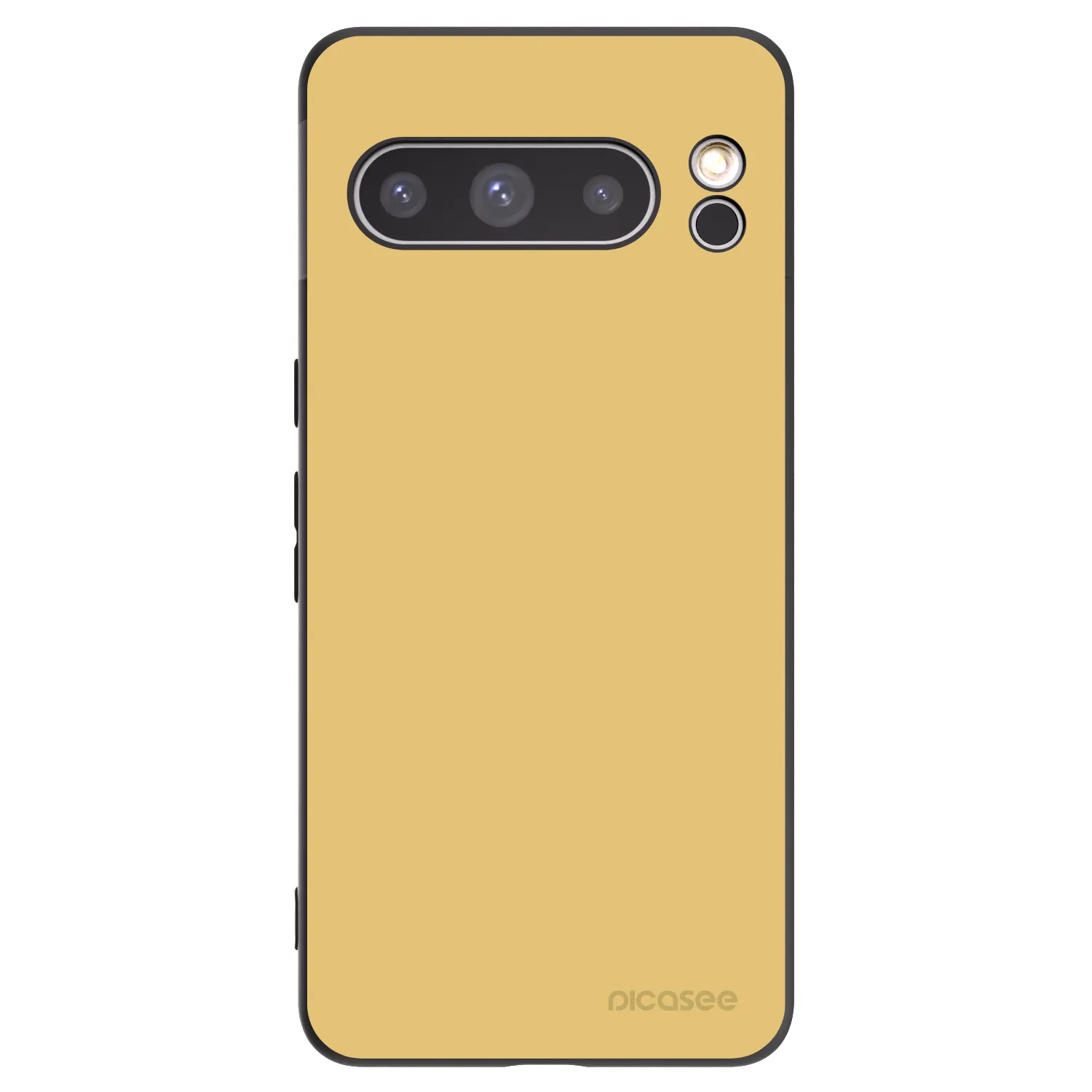 Picasee Μαύρη θήκη σιλικόνης για Google Pixel 8 Pro - Canary Crystal