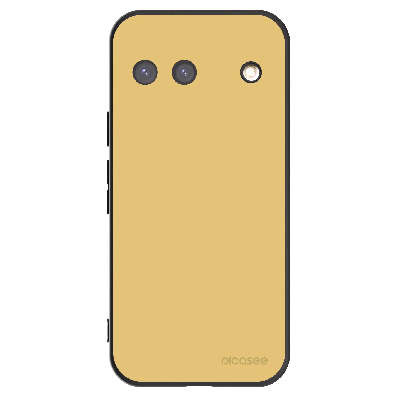 Picasee Μαύρη θήκη σιλικόνης για Google Pixel 9 - Canary Crystal