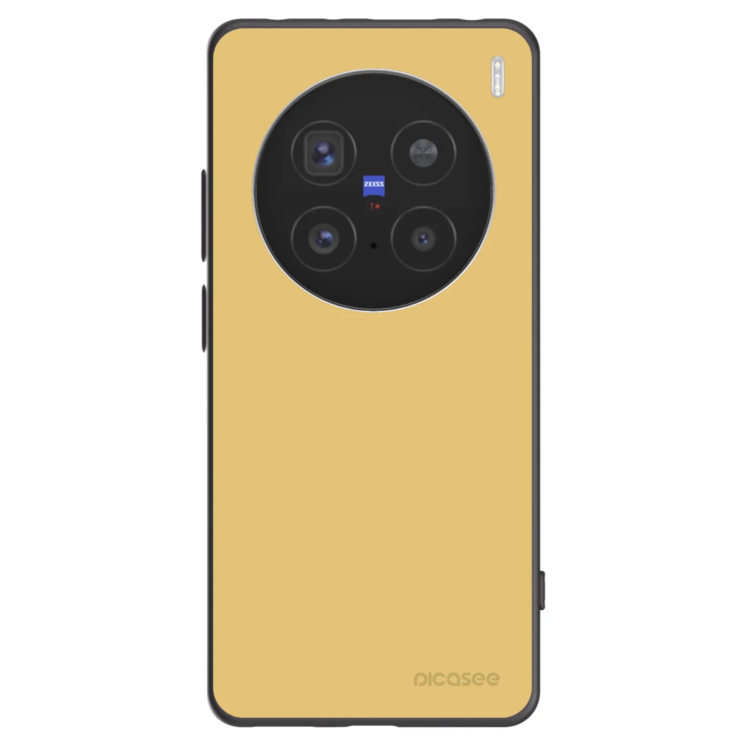 Picasee Μαύρη θήκη σιλικόνης για Vivo X200 Pro - Canary Crystal