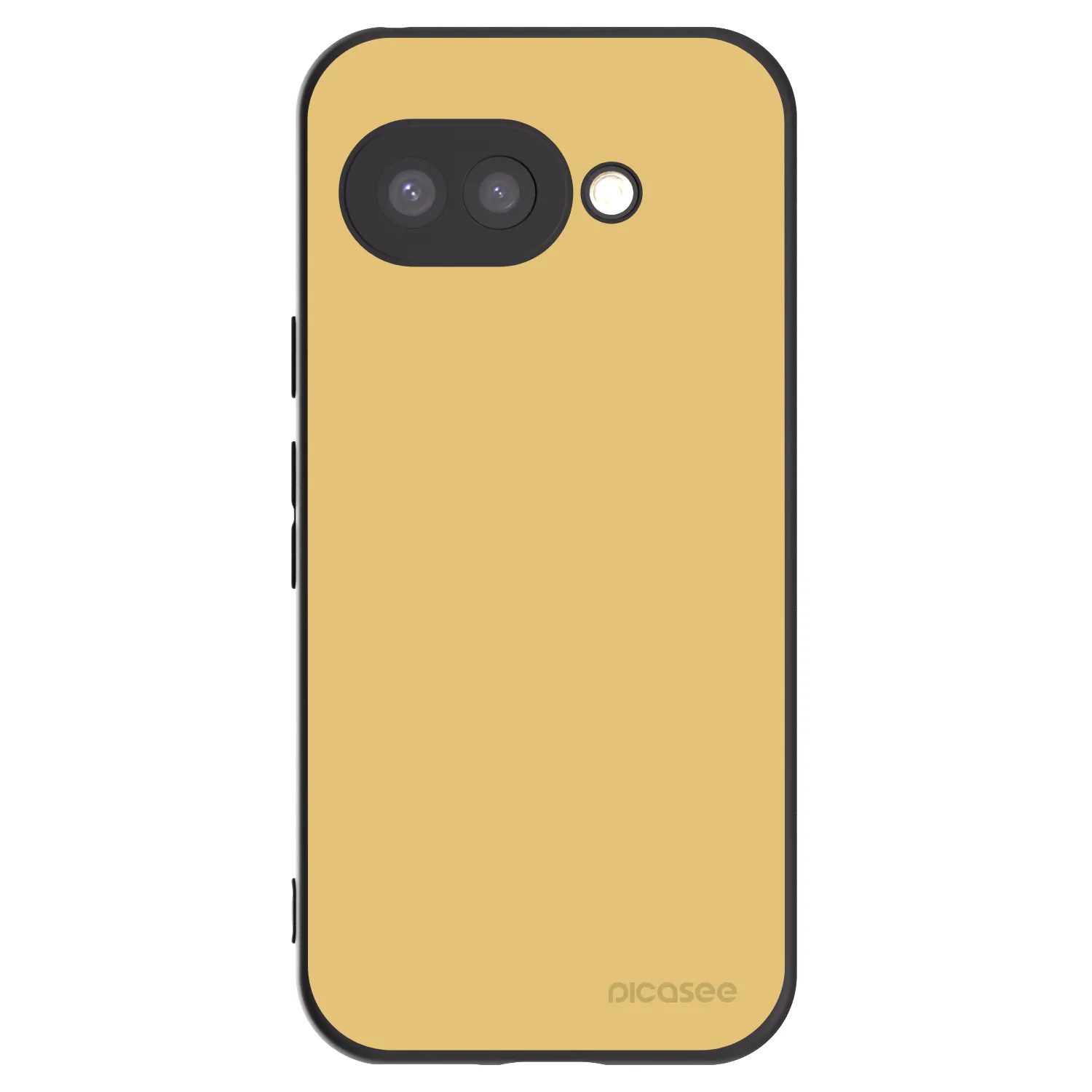 Picasee Μαύρη θήκη σιλικόνης για Google Pixel 9a - Canary Crystal