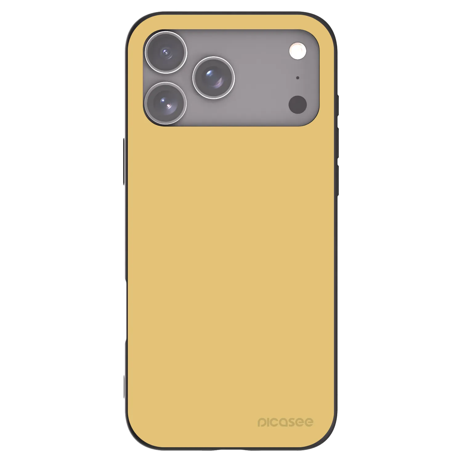 Picasee Μαύρη θήκη σιλικόνης για Apple iPhone 17 Pro Max - Canary Crystal