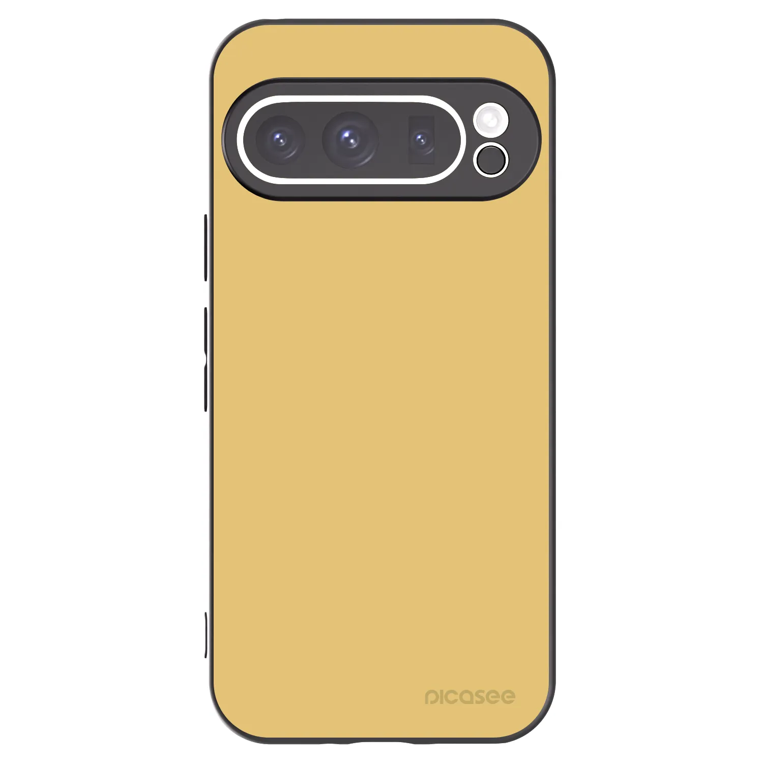 Picasee Μαύρη θήκη σιλικόνης για Google Pixel 9 Pro XL - Canary Crystal