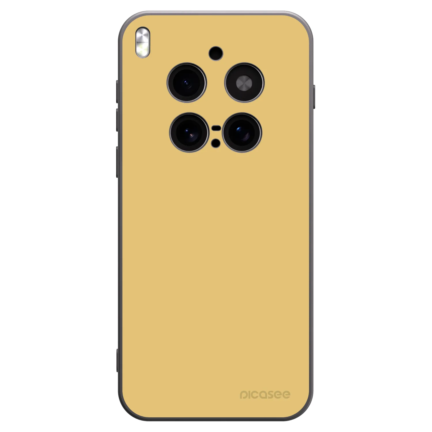 Picasee Μαύρη θήκη σιλικόνης για Vivo X300 Pro - Canary Crystal