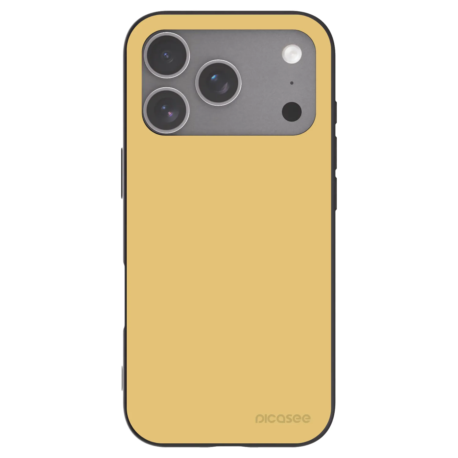 Picasee Μαύρη θήκη σιλικόνης για Apple iPhone 18 Pro - Canary Crystal