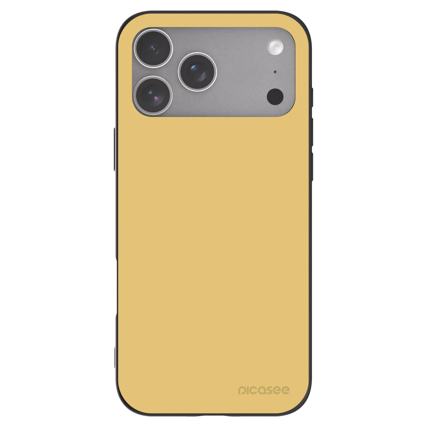 Picasee Μαύρη θήκη σιλικόνης για Apple iPhone 18 Pro Max - Canary Crystal