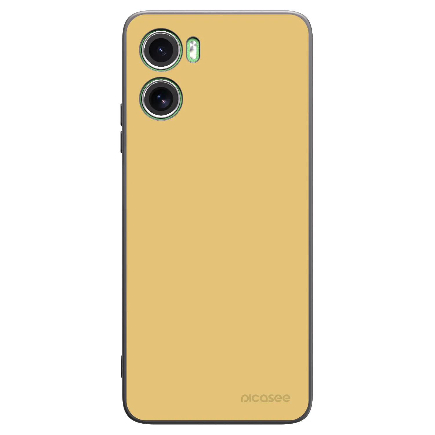 Picasee Μαύρη θήκη σιλικόνης για Motorola Moto G06 - Canary Crystal