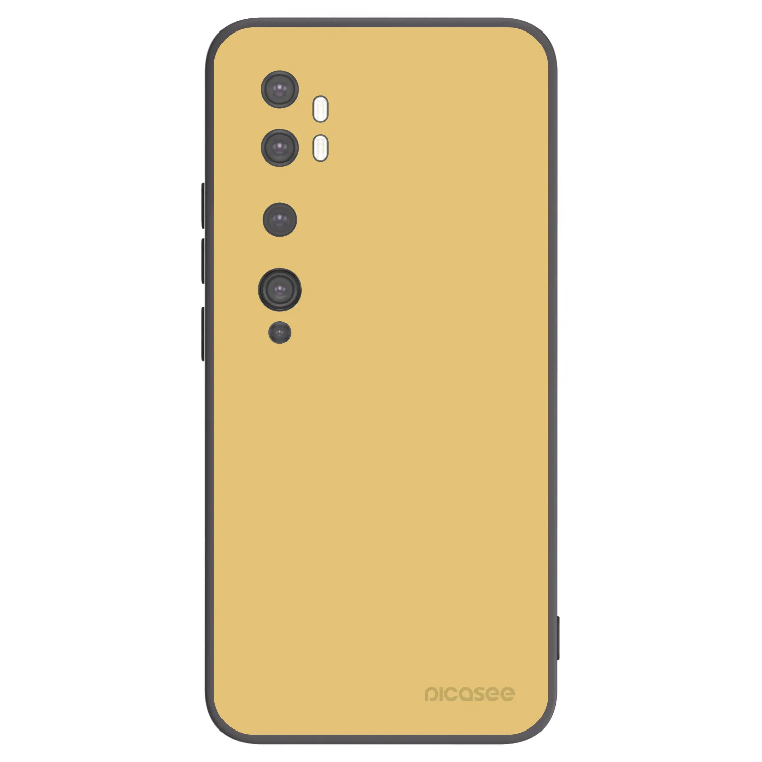 Picasee Μαύρη θήκη σιλικόνης για Xiaomi Mi Note 10 (Pro) - Canary Crystal