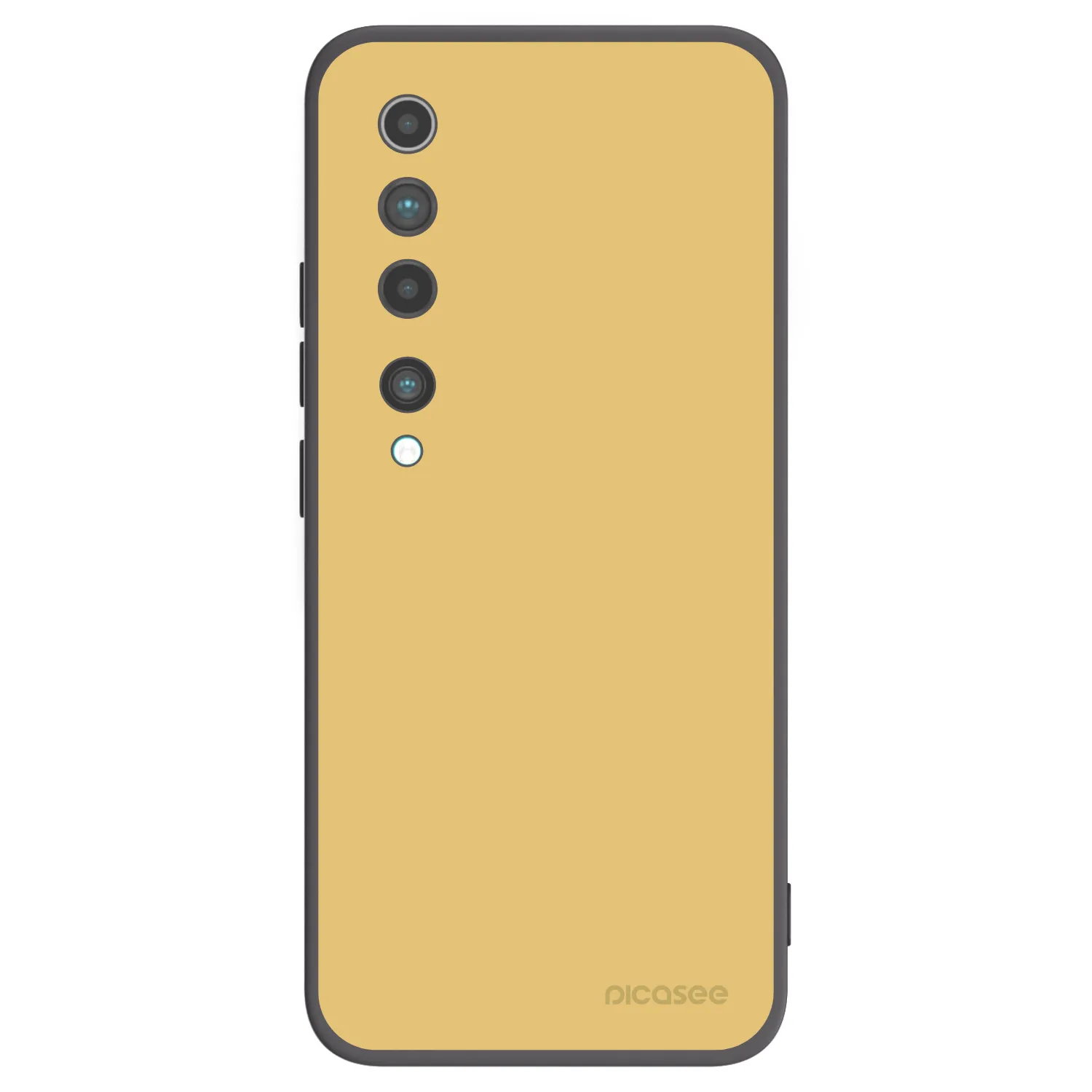 Picasee Μαύρη θήκη σιλικόνης για Xiaomi Mi 10 - Canary Crystal