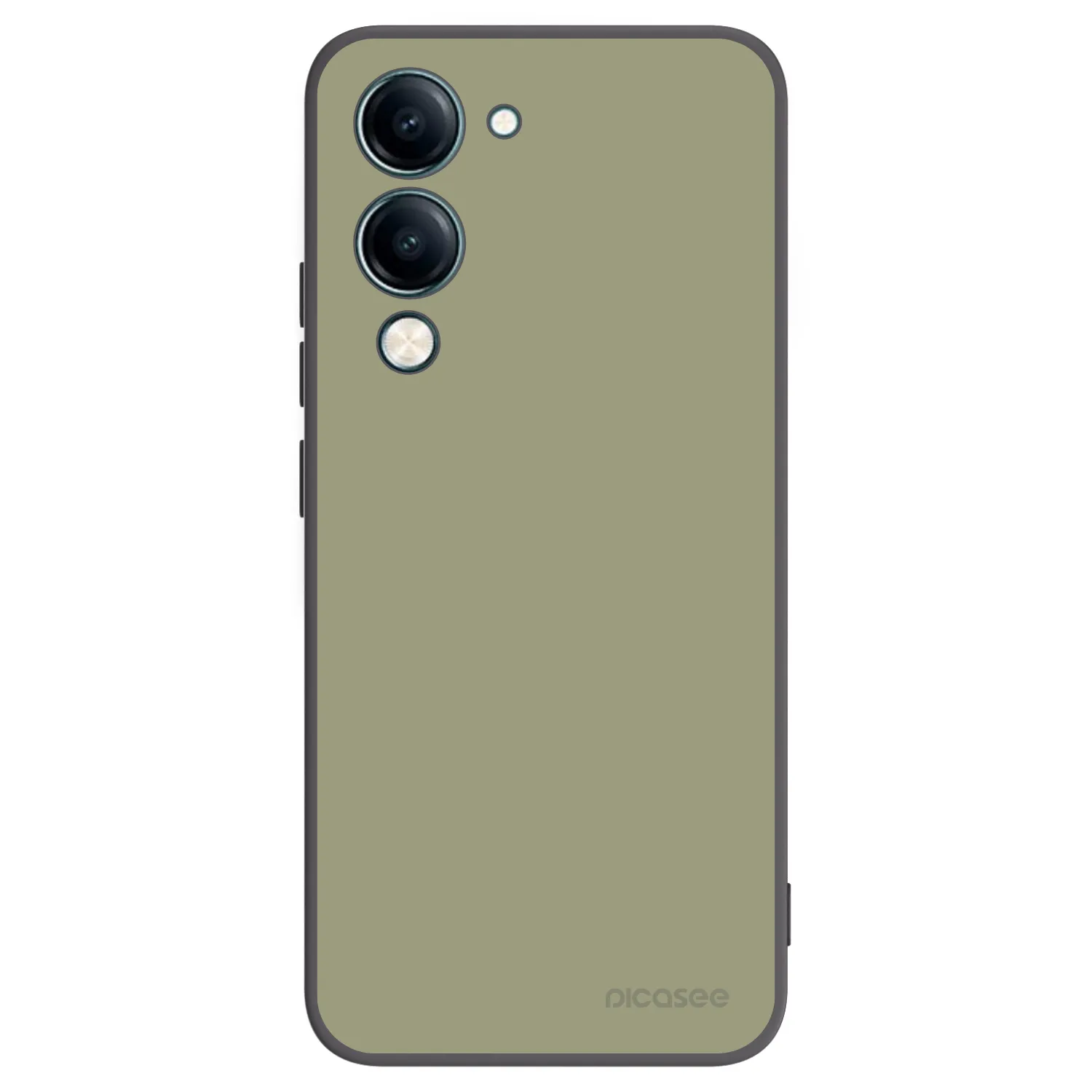 Picasee Μαύρη θήκη σιλικόνης για Vivo Y29s 5G - Dewy Dawn