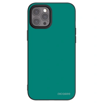 Picasee Μαύρη θήκη σιλικόνης για Apple iPhone 12 Pro Max - Emerald Mist