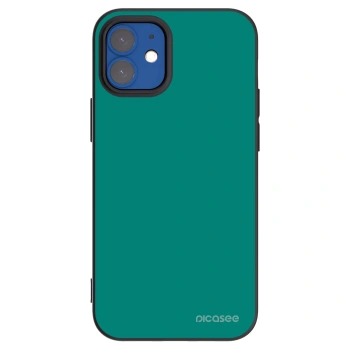 Picasee Μαύρη θήκη σιλικόνης για Apple iPhone 12 mini - Emerald Mist