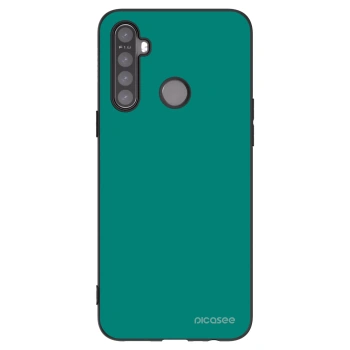 Picasee Μαύρη θήκη σιλικόνης για Realme 6i - Emerald Mist
