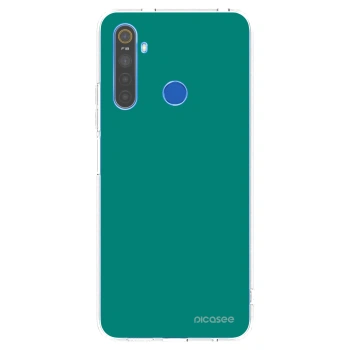 Picasee διαφανής θήκη σιλικόνης Realme 5 - Emerald Mist