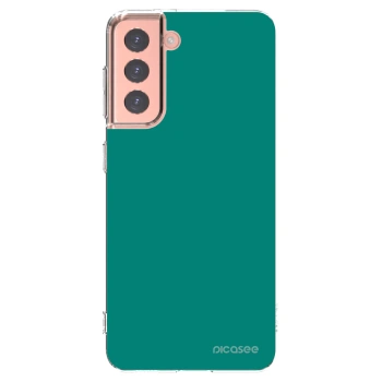 Picasee διαφανής θήκη σιλικόνης Samsung Galaxy S21 5G G991B - Emerald Mist