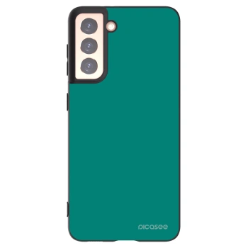 Picasee Μαύρη θήκη σιλικόνης για Samsung Galaxy S21 5G G991B - Emerald Mist