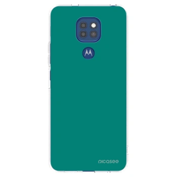 Picasee διαφανής θήκη σιλικόνης Motorola Moto G9 Play - Emerald Mist