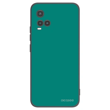 Picasee Μαύρη θήκη σιλικόνης για Vivo Y33s - Emerald Mist