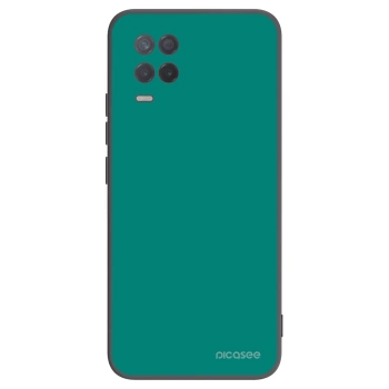 Picasee Μαύρη θήκη σιλικόνης για Realme 8 5G - Emerald Mist