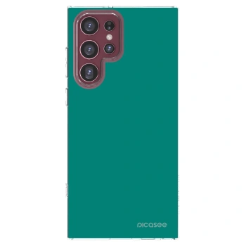 Picasee διαφανής θήκη σιλικόνης Samsung Galaxy S22 Ultra 5G - Emerald Mist