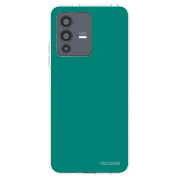 Picasee διαφανής θήκη σιλικόνης Vivo V23 5G - Emerald Mist