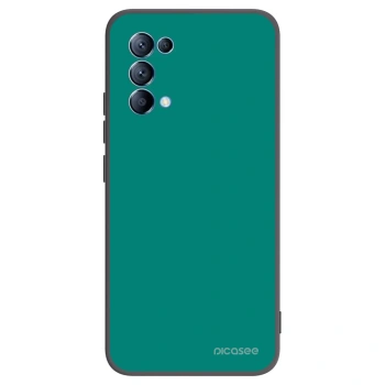 Picasee Μαύρη θήκη σιλικόνης για OPPO A16s - Emerald Mist
