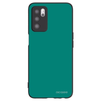 Picasee Μαύρη θήκη σιλικόνης για OPPO A16 - Emerald Mist