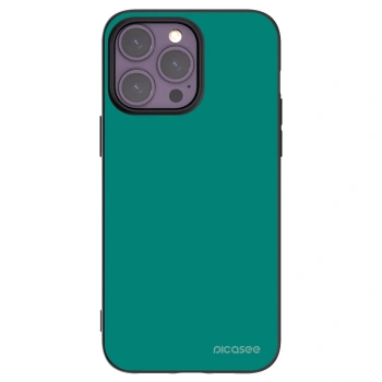 Picasee Μαύρη θήκη σιλικόνης για Apple iPhone 14 Pro Max - Emerald Mist