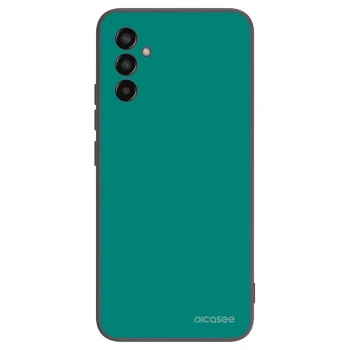Picasee Μαύρη θήκη σιλικόνης για Samsung Galaxy M13 M135F - Emerald Mist