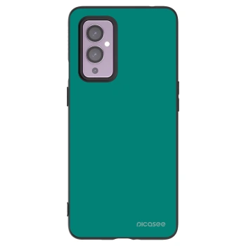 Picasee Μαύρη θήκη σιλικόνης για OnePlus 9 - Emerald Mist