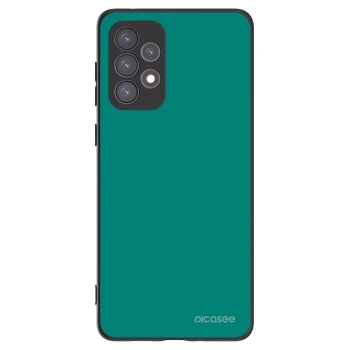 Picasee Μαύρη θήκη σιλικόνης για Samsung Galaxy A73 5G - Emerald Mist