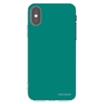Picasee διαφανής θήκη σιλικόνης Apple iPhone X/XS - Emerald Mist