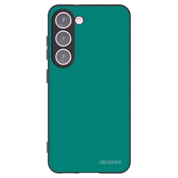 Picasee Μαύρη θήκη σιλικόνης για Samsung Galaxy S23 5G - Emerald Mist