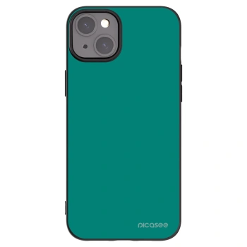 Picasee Μαύρη θήκη σιλικόνης για Apple iPhone 15 Plus - Emerald Mist