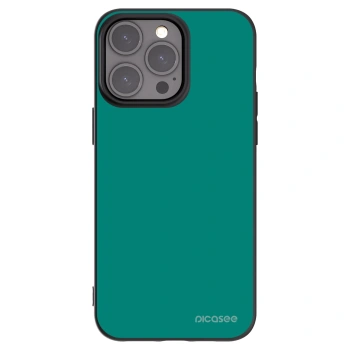 Picasee Μαύρη θήκη σιλικόνης για Apple iPhone 15 Pro Max - Emerald Mist