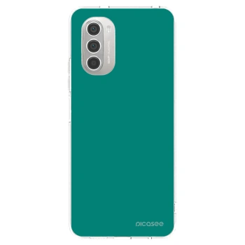Picasee διαφανής θήκη σιλικόνης Motorola Moto G51 - Emerald Mist