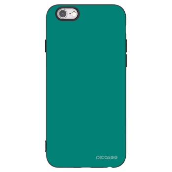 Picasee Μαύρη θήκη σιλικόνης για Apple iPhone 6/6S - Emerald Mist