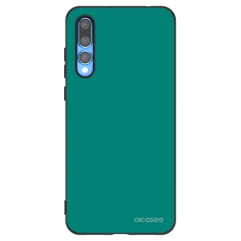 Picasee Μαύρη θήκη σιλικόνης για Huawei P20 Pro - Emerald Mist