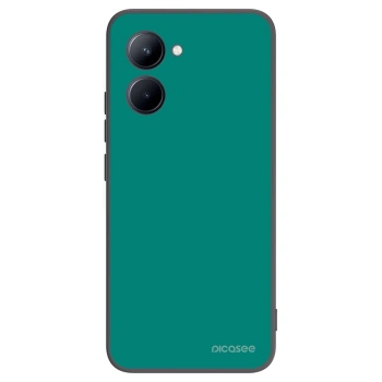 Picasee Μαύρη θήκη σιλικόνης για Realme C33 (2023) - Emerald Mist