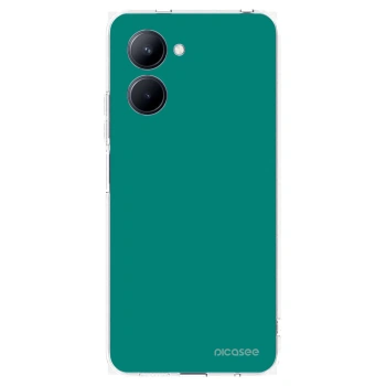 Picasee διαφανής θήκη σιλικόνης Realme C33 (2023) - Emerald Mist